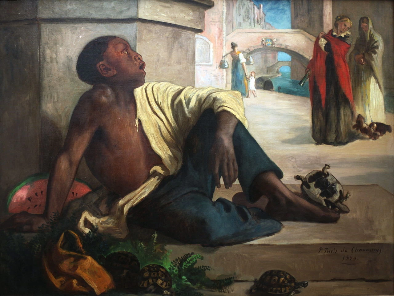 Pierre Puvis de Chavannes - Il mercante di tartarughe, Musée d'Orsay, Parigi